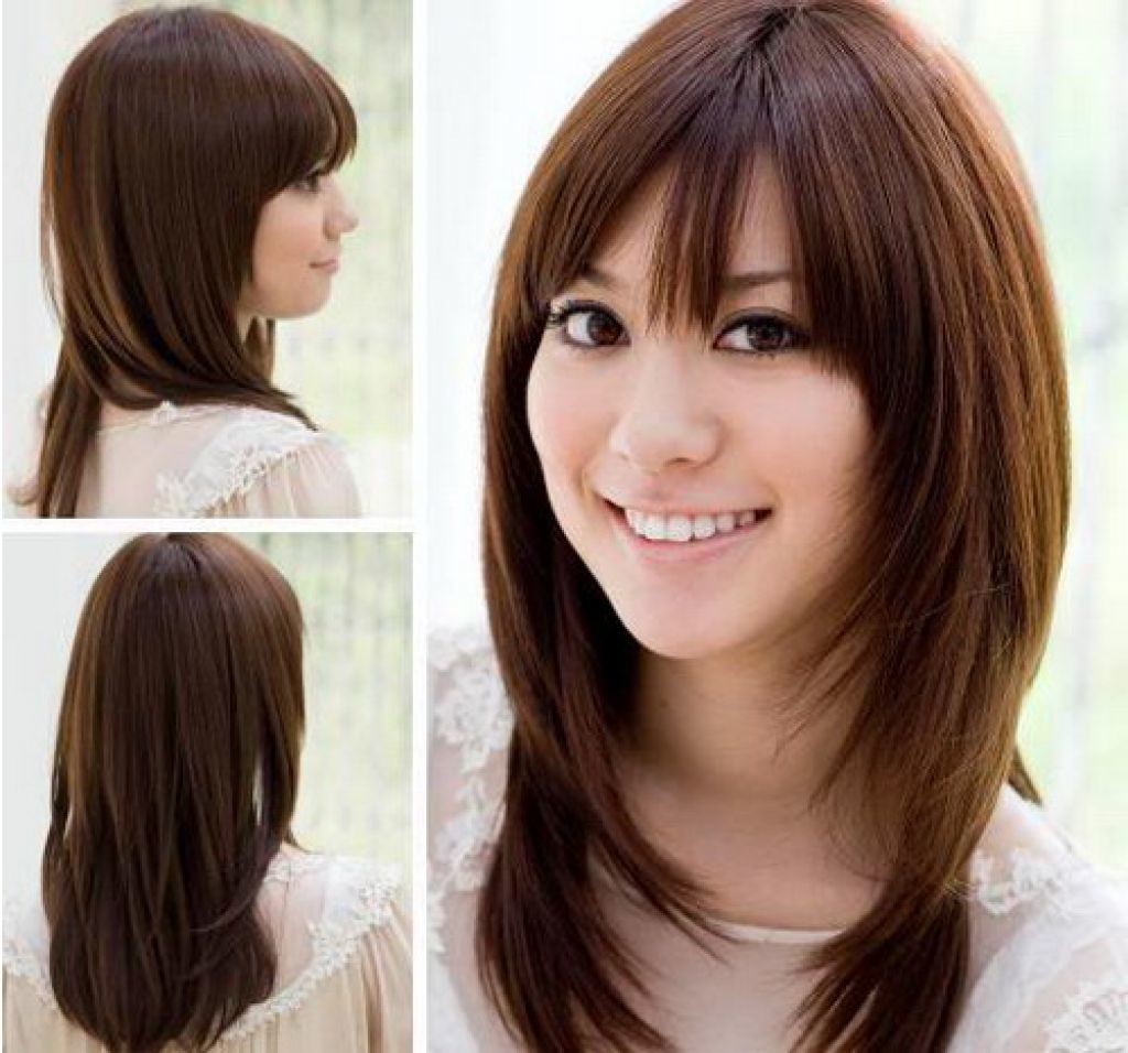 beautiful Long Bangs Medium Hair Asian for Short hair