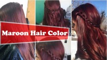 TOP 20 transformations with Maroon hair color