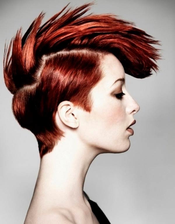 21 Steal more attention by splashing your punk hairstyle 