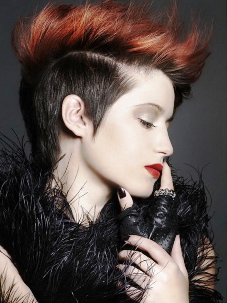 21 Steal More Attention By Splashing Your Punk Hairstyle In Wild Colors Hairstyles For Women 