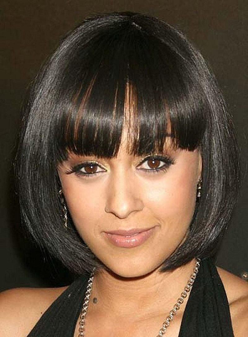 12 Captivating African American Short Hairstyle With Bangs.
