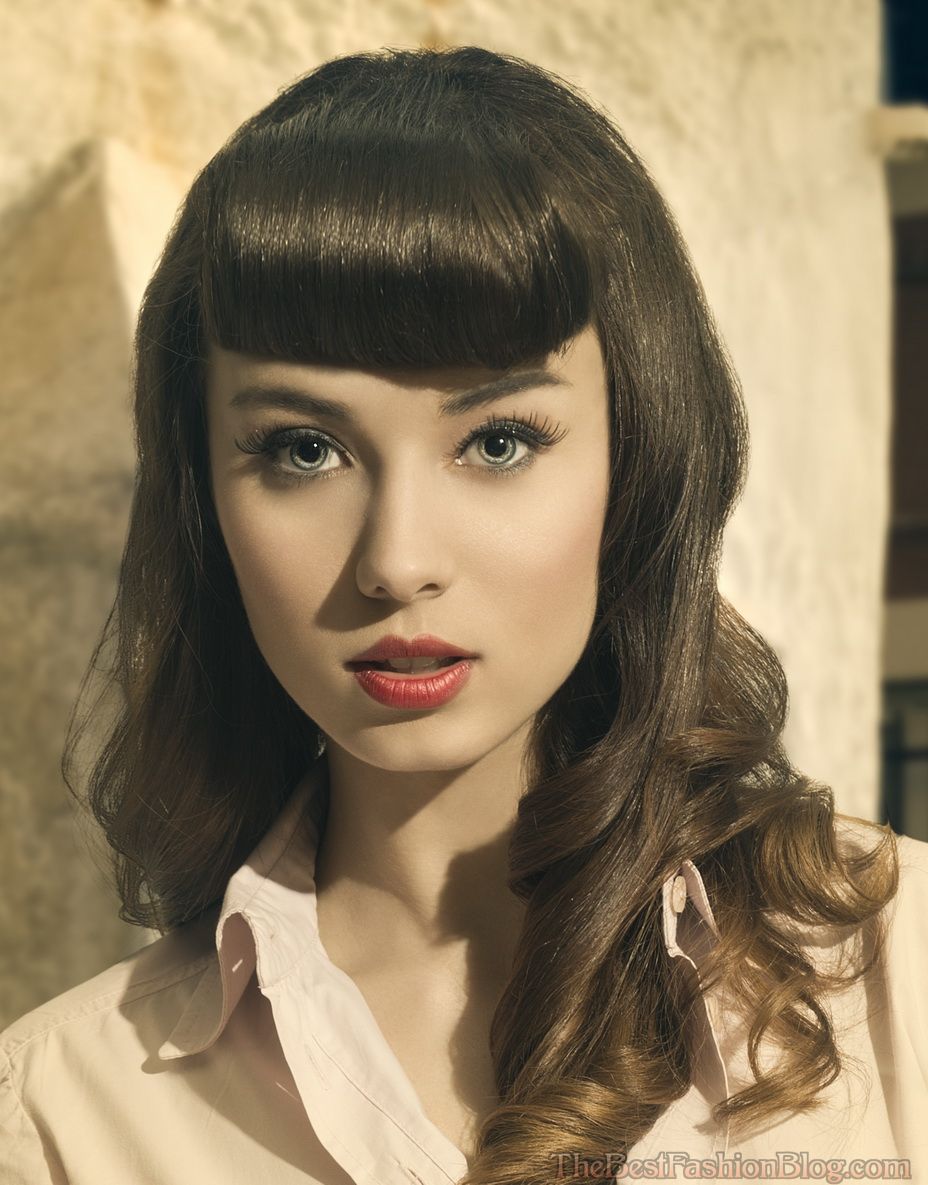 Top 12 retro hairstyles with bangs back with a bang
