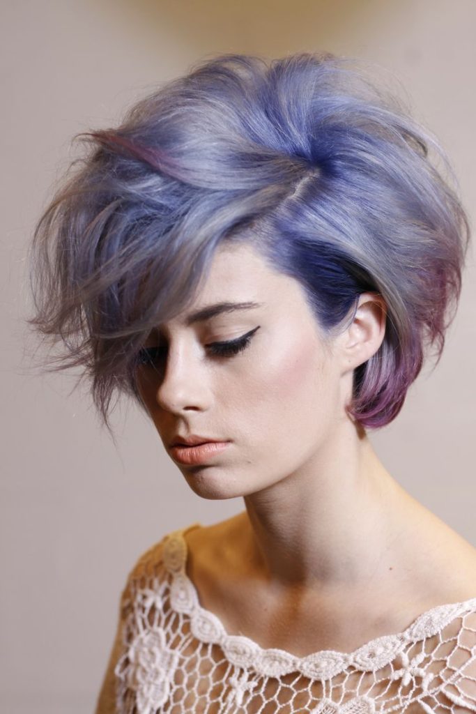 Purple hair for women - 35 excessively radical touches