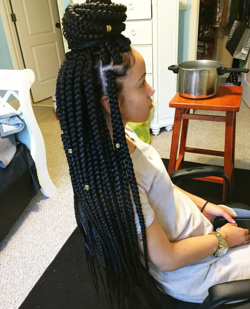 Jumbo box braids - Amazing Long Term Protective Style