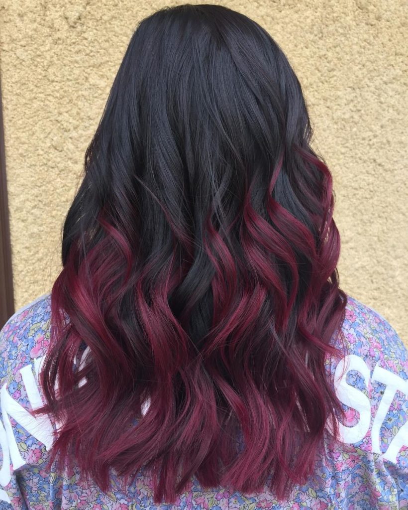 maroon hair dye
