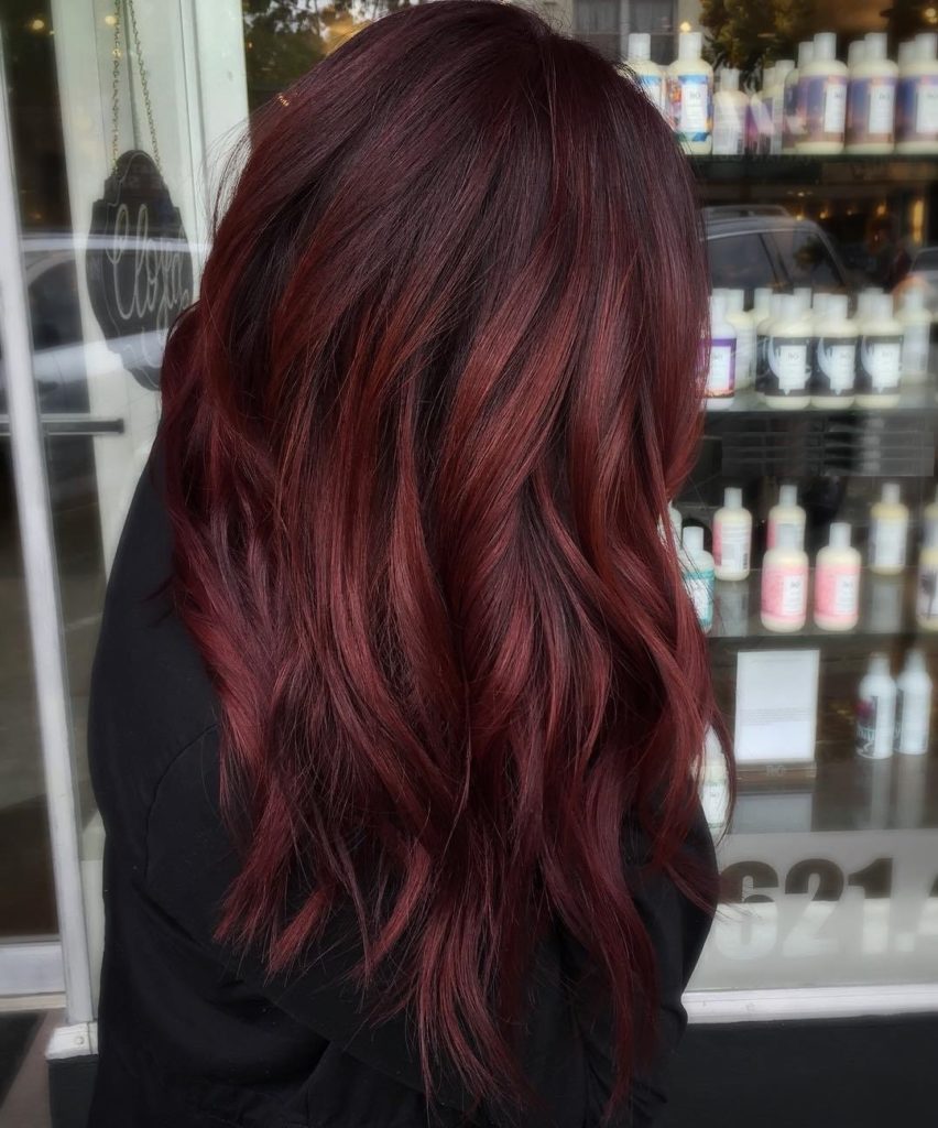 TOP 20 transformations with Maroon hair color – HairStyles for Women
