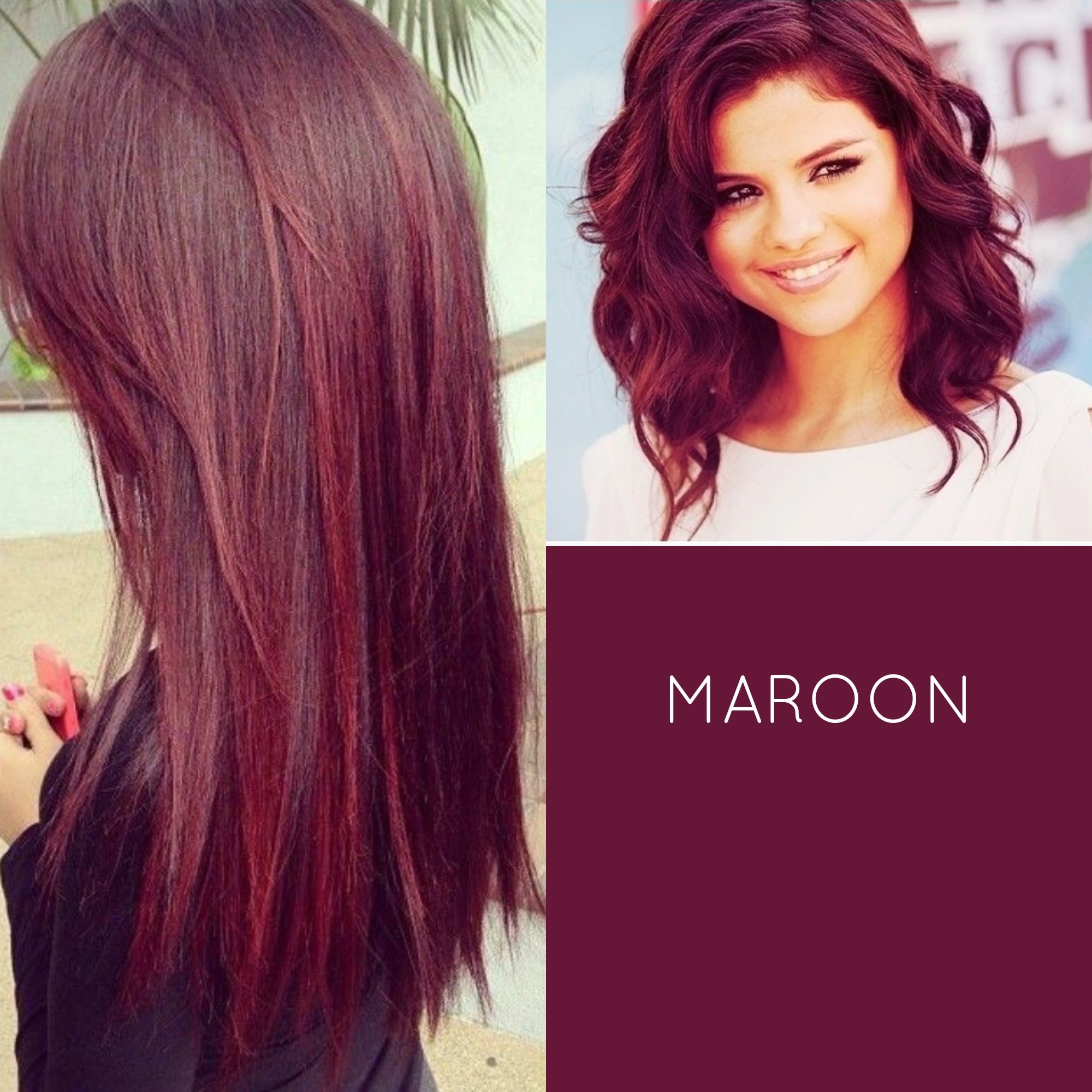 Maroon Dyed Hair