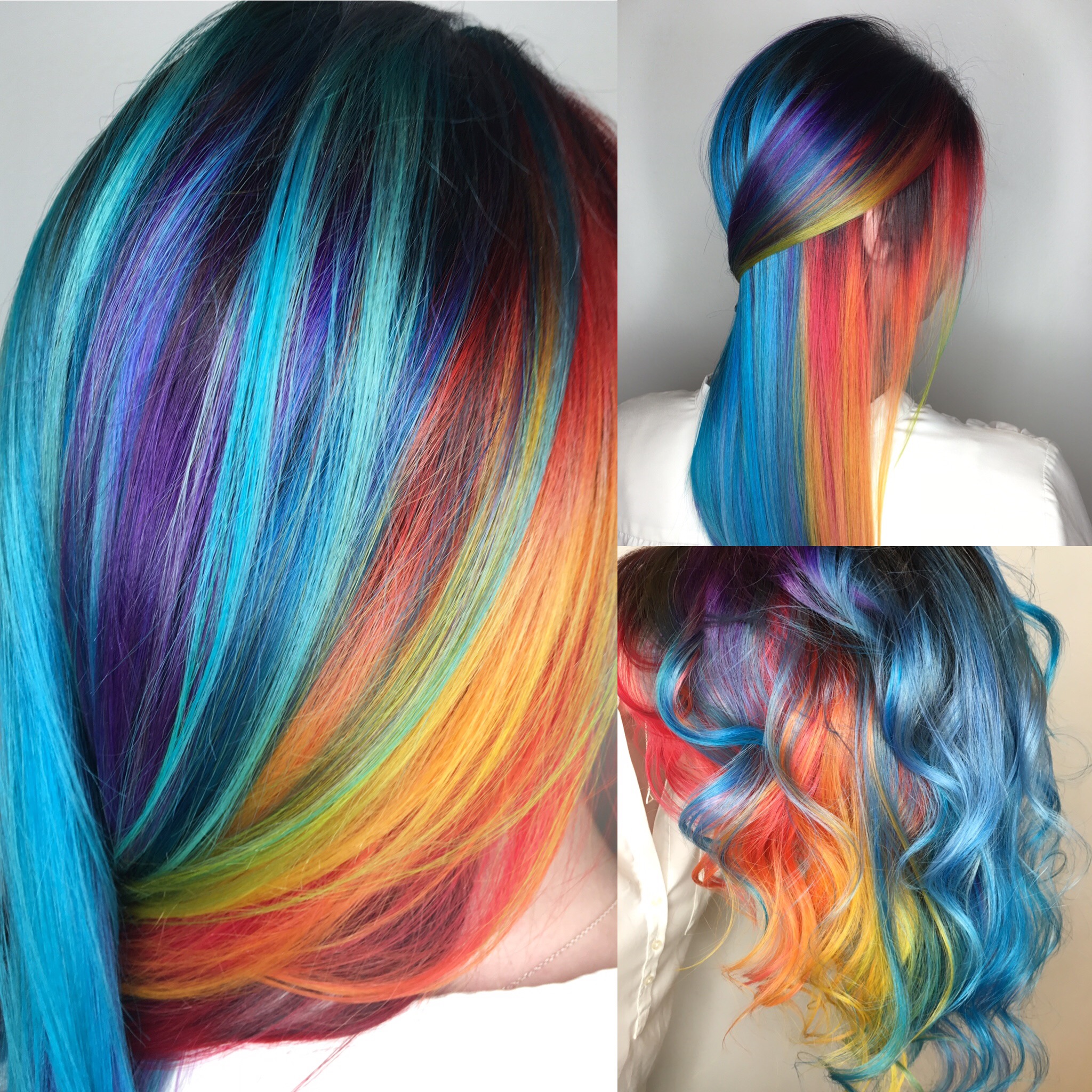 rainbow hair