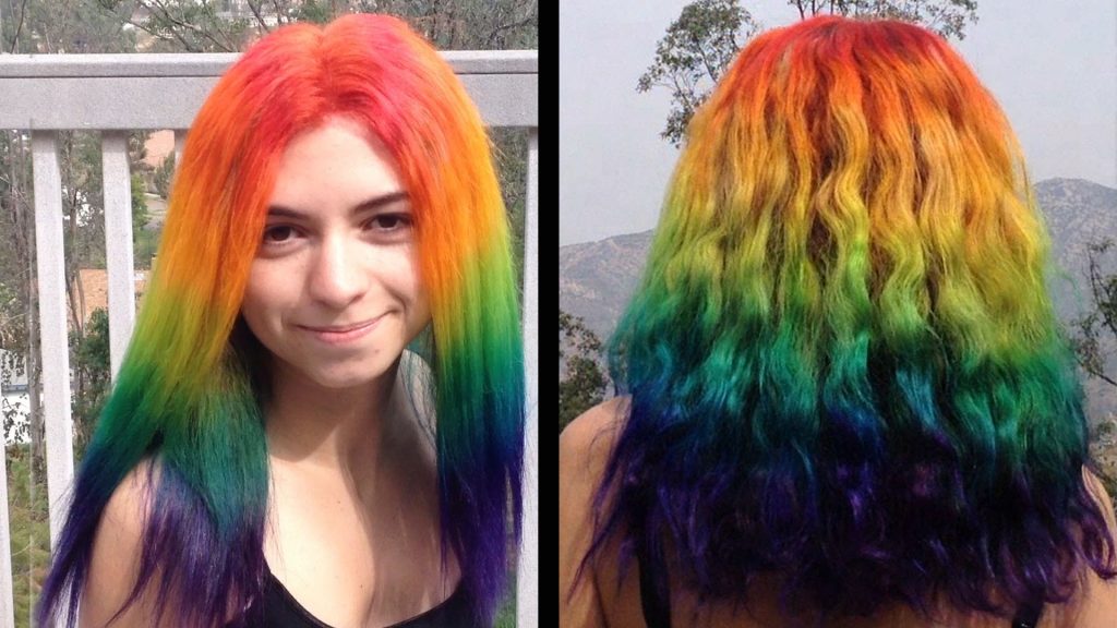 Rainbow hair - be like a rainbow! 28 reasons to live in color!