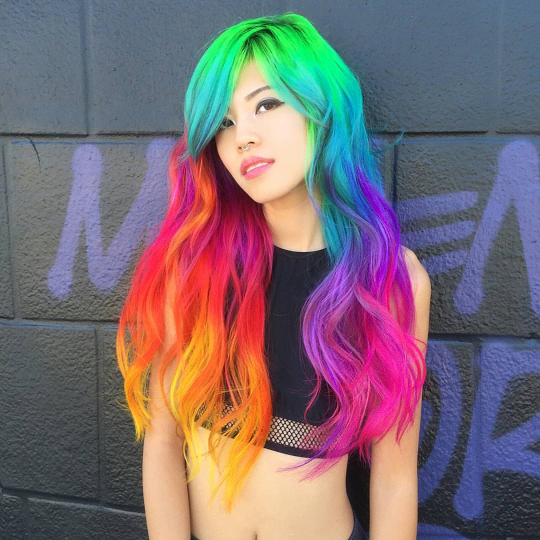 Rainbow hair – be like a rainbow! 