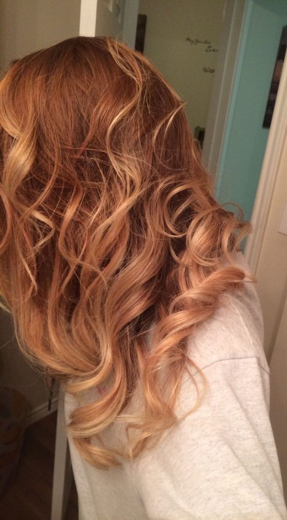 Make way for Strawberry blonde ombre hair