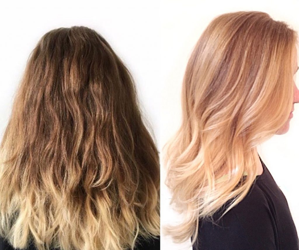 Make way for Strawberry blonde ombre hair