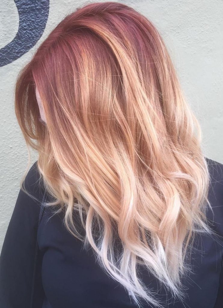 Make way for Strawberry blonde ombre hair