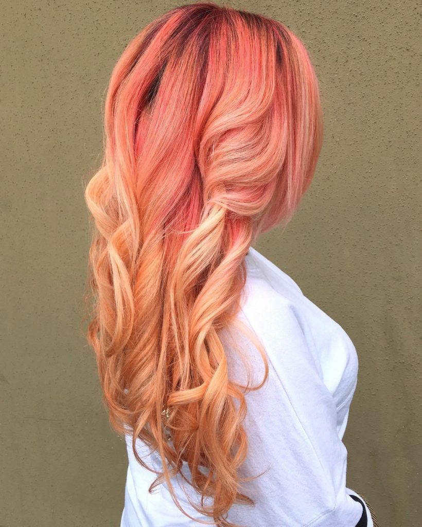 Make way for Strawberry blonde ombre hair