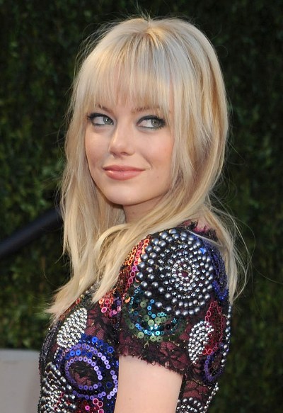 emma stone hairstyles with bangs photo - 7