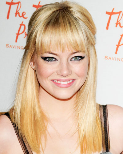 emma stone hairstyles with bangs photo - 8