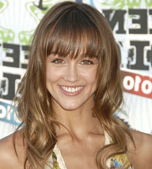 hairstyles for long hair with bangs photo - 9