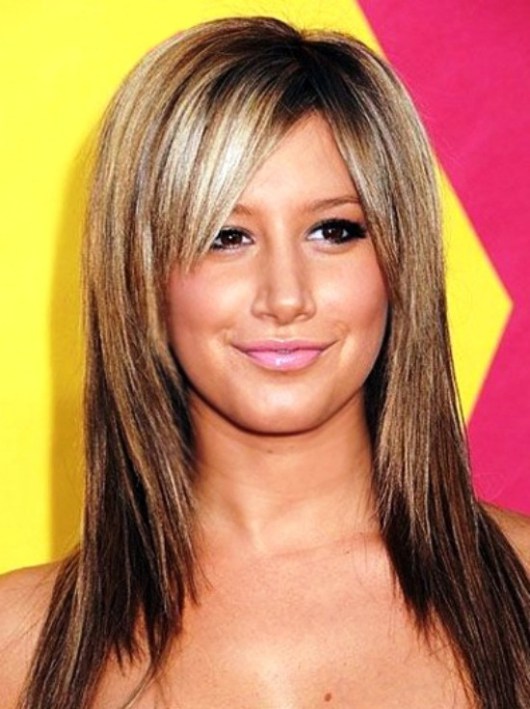 hairstyles for straight hair with bangs photo - 8