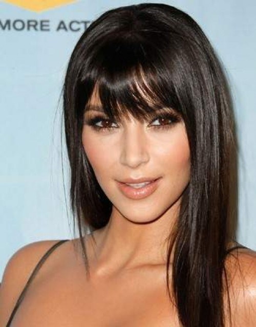 hairstyles for straight hair with bangs photo - 9