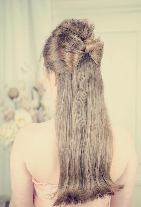 half up half down hairstyles photo - 8