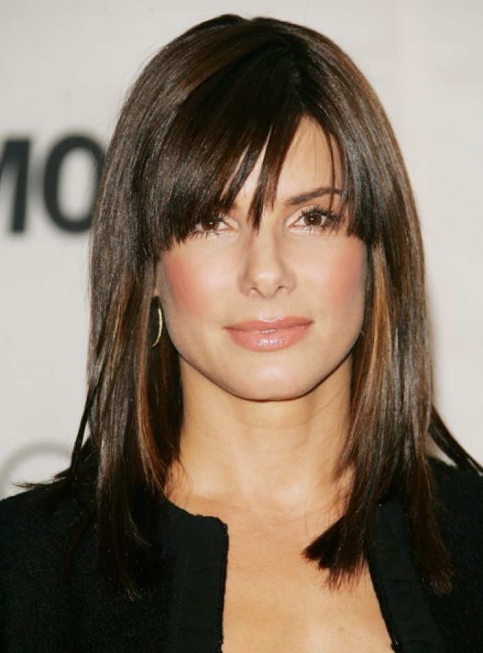 medium choppy hairstyles with bangs photo - 8