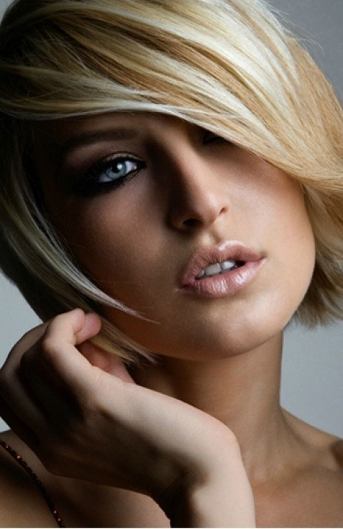 short blonde hairstyles with bangs photo - 2