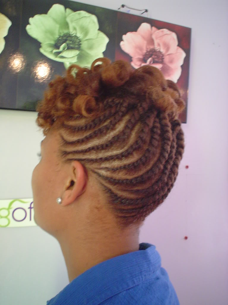 short natural twist hairstyles photo - 9