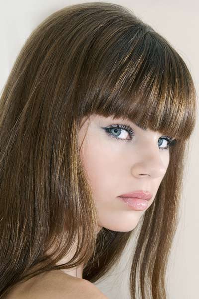 simple hairstyles with bangs photo - 10