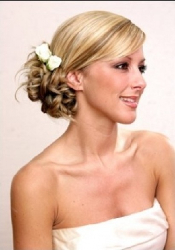 wedding hairstyles with bangs photo - 10