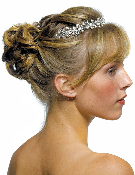 wedding hairstyles with bangs photo - 4