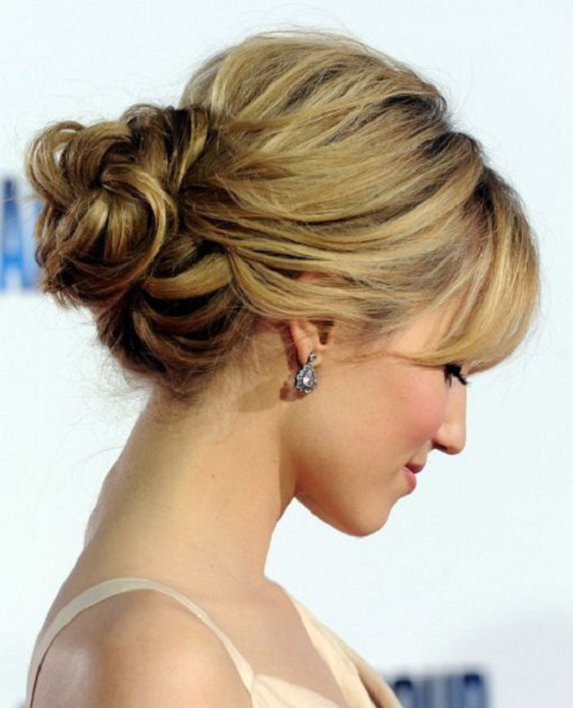 wedding hairstyles with bangs photo - 7